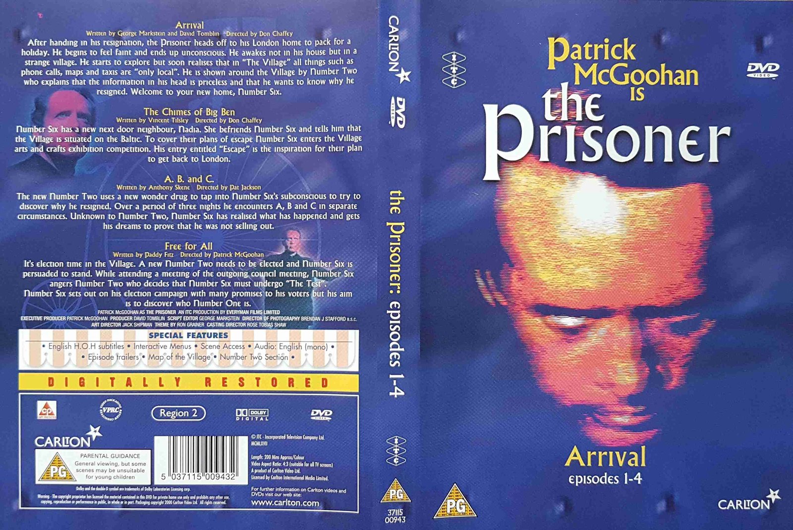 Picture of 37115 00943 The prisoner - Episodes 1 - 4 by artist Various from ITV, Channel 4 and Channel 5 library